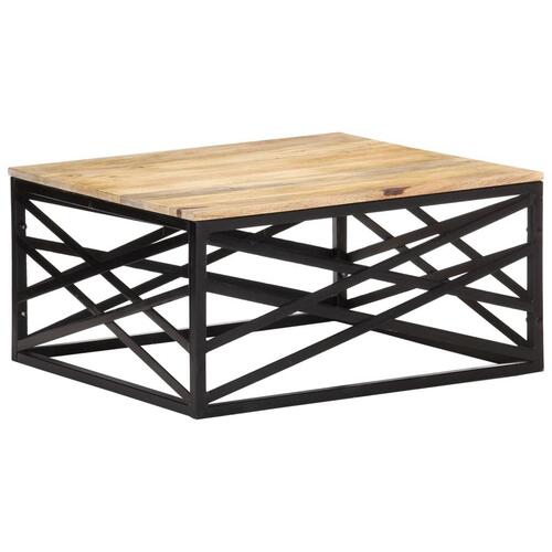 Sofabord 68x68x35 cm massivt mangotræ