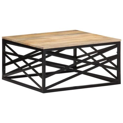 Sofabord 68x68x35 cm massivt mangotræ