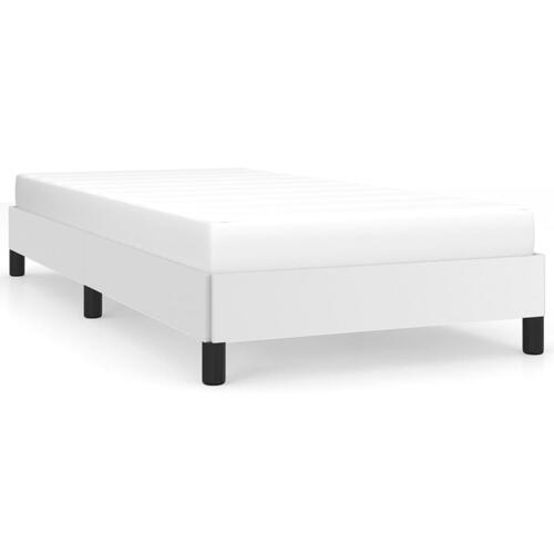 Sengeramme 100x200 cm kunstlæder hvid