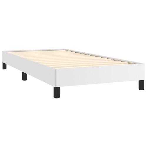 Sengeramme 100x200 cm kunstlæder hvid