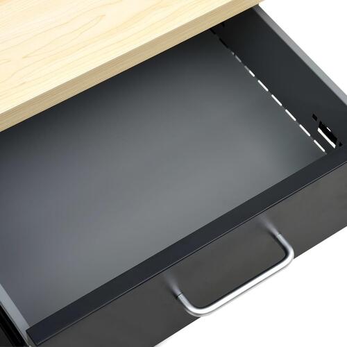 Arbejdsbord 160x60x85 cm stål sort