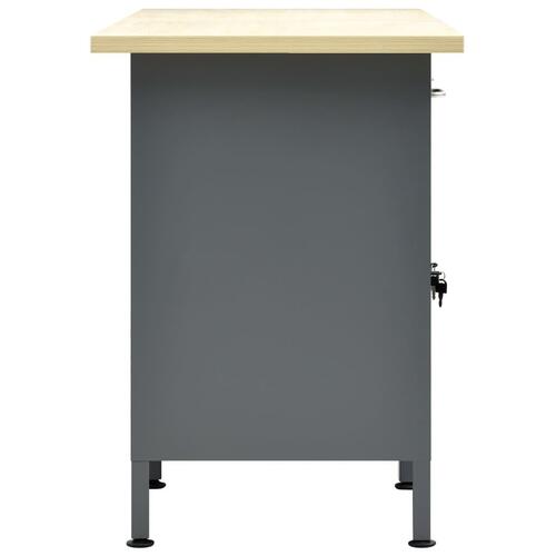 Arbejdsbord 160x60x85 cm stål sort