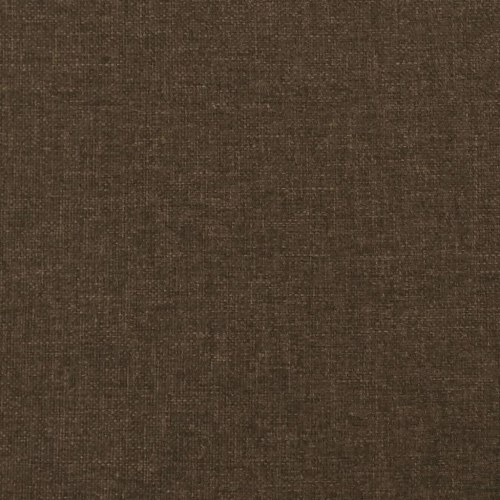 Kontinentalseng med madras 100×200 cm - stof, mørkebrun