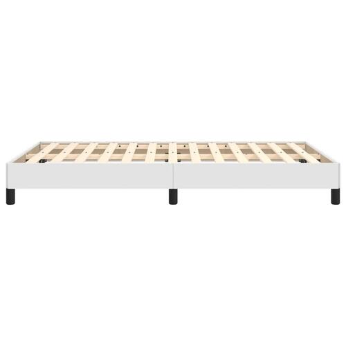Sengeramme 120x200 cm kunstlæder hvid