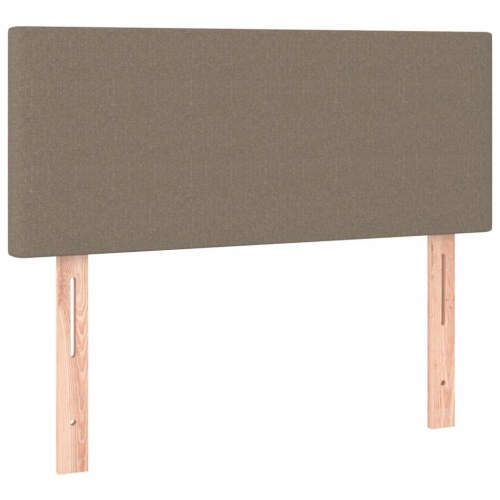 Kontinentalseng med madras 80×200 cm - stof, gråbrun
