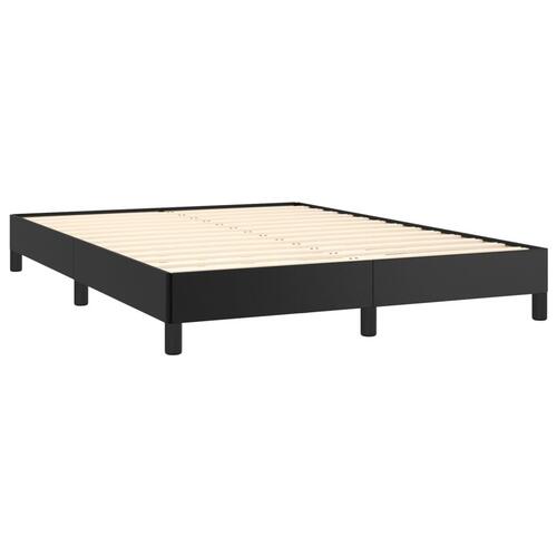 Sengeramme 140x190 cm kunstlæder sort