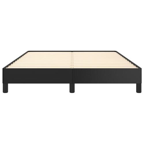 Sengeramme 140x190 cm kunstlæder sort
