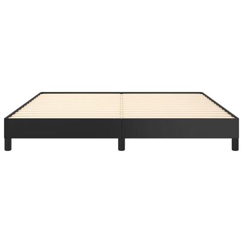 Sengeramme 180x200 cm kunstlæder sort