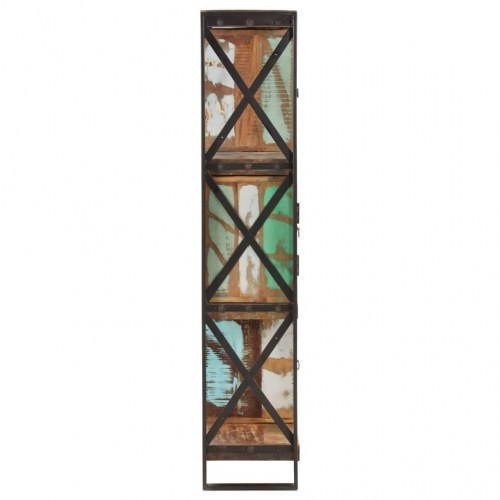 Bogreol 90x30x150 cm massivt genbrugstræ