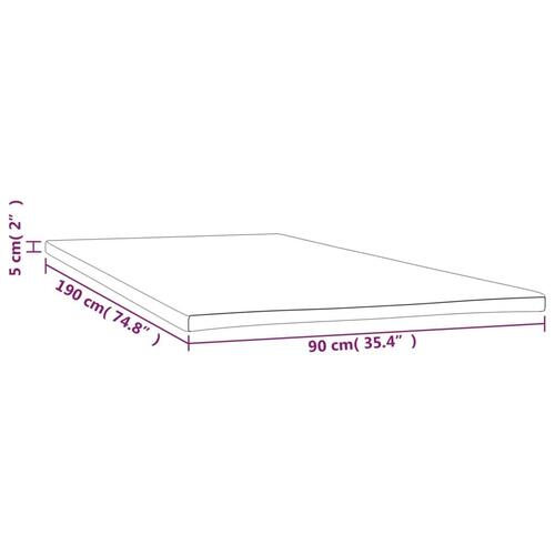 Topmadras 90x190x5 cm