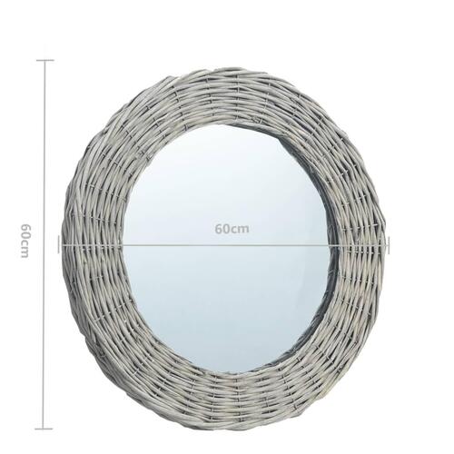 Spejl 60 cm flet