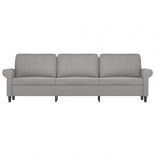 3-personers sofa 180 cm stof lysegrå