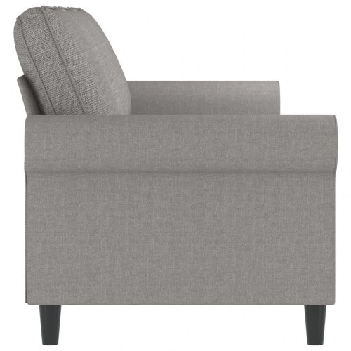 3-personers sofa 180 cm stof lysegrå