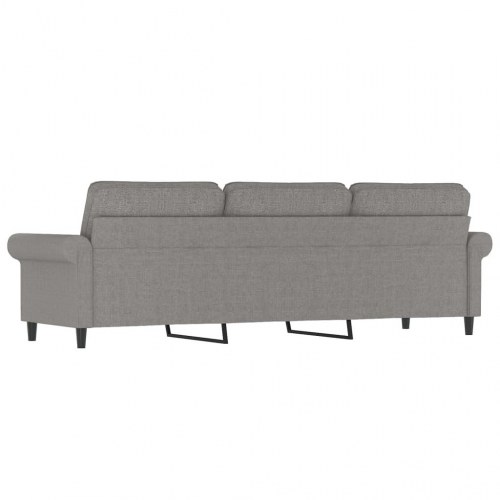 3-personers sofa 180 cm stof lysegrå
