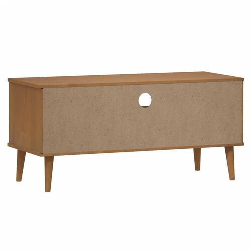 Tv-skab MOLDE 106x40x49 cm massivt fyrretræ brun