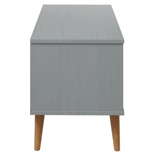 Tv-skab MOLDE 106x40x49 cm massivt fyrretræ grå