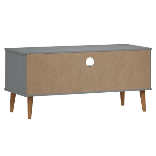Tv-skab MOLDE 106x40x49 cm massivt fyrretræ grå