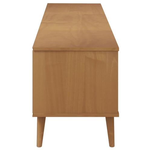 Tv-skab MOLDE 158x40x49 cm massivt fyrretræ brun