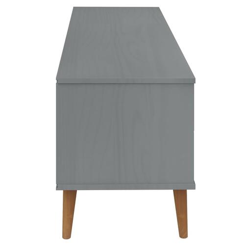 Tv-skab MOLDE 158x40x49 cm massivt fyrretræ grå