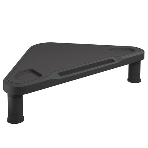 Skærmstander til hjørne 49x28x10,5 cm sort