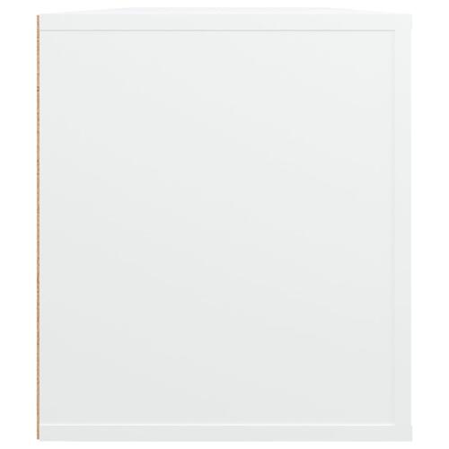 Tv-bord 100x35x40 cm konstrueret træ hvid