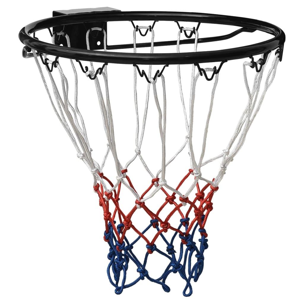 Basketkurv 39 cm stål sort billede