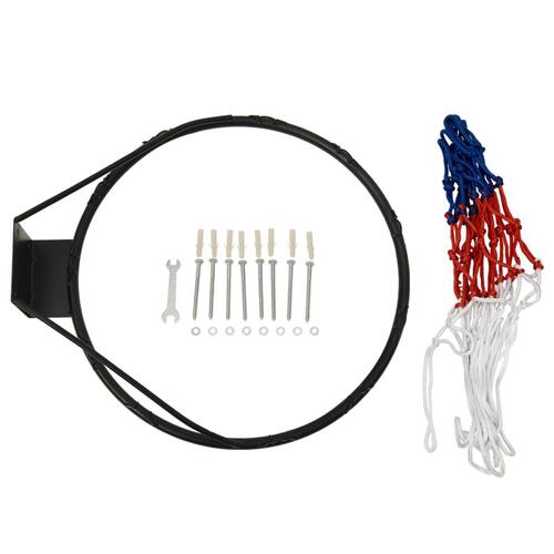 Basketballkurv med plade 71x45x2 cm polyethylen hvid