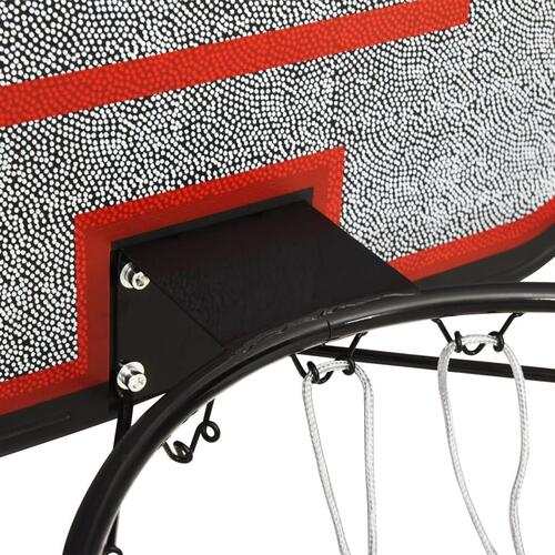 Basketballkurv med plade 109x71x3 cm polyethylen sort