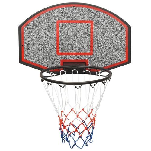 Basketballkurv med plade 71x45x2 cm polyethylen sort