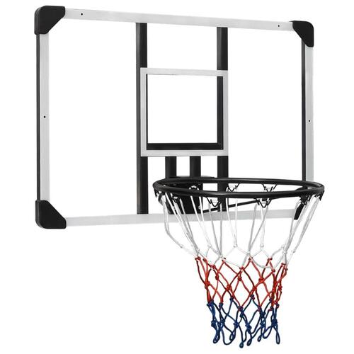 Basketballkurv med plade 90x60x2,5 cm polycarbonat transparent