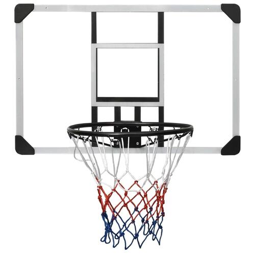 Basketballkurv med plade 90x60x2,5 cm polycarbonat transparent