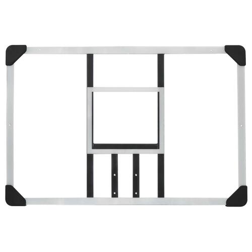 Basketballkurv med plade 90x60x2,5 cm polycarbonat transparent