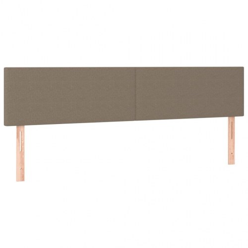 Kontinentalseng med madras 160 x 200 cm - stof gråbrun