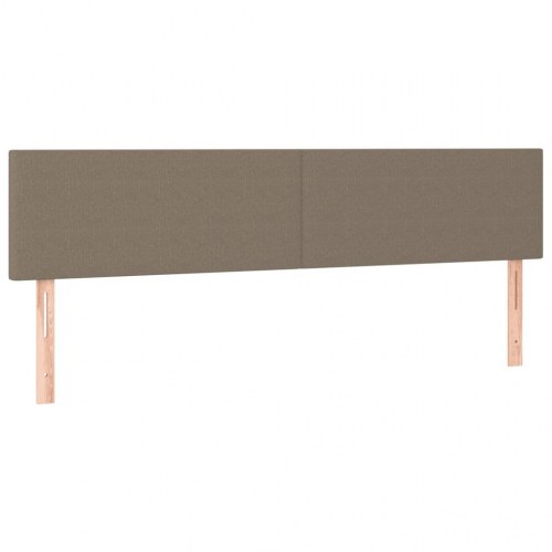Kontinentalseng med madras 200×200 cm - stof gråbrun