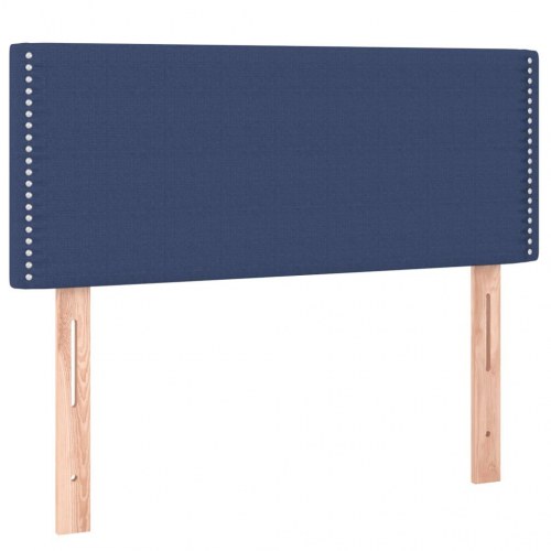 Kontinentalseng med madras 100x200 cm stof blå