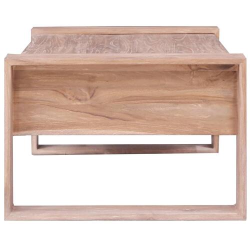 Sofabord 110x60x40 cm massivt teaktræ