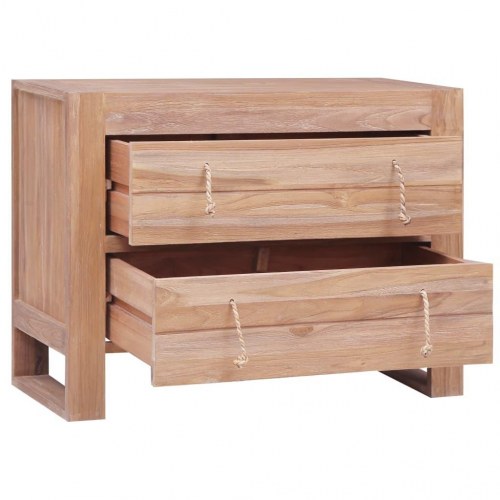 Skænk 80x35x60 cm massivt teaktræ