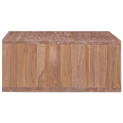 Sofabord 70x70x30 cm massivt teaktræ