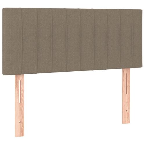 Kontinentalseng med madras 100x200 cm stof gråbrun