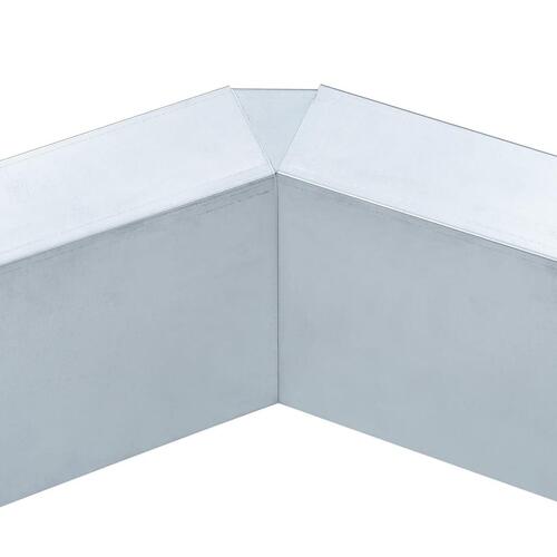 Sneglehegn 444x25 cm galvaniseret stål