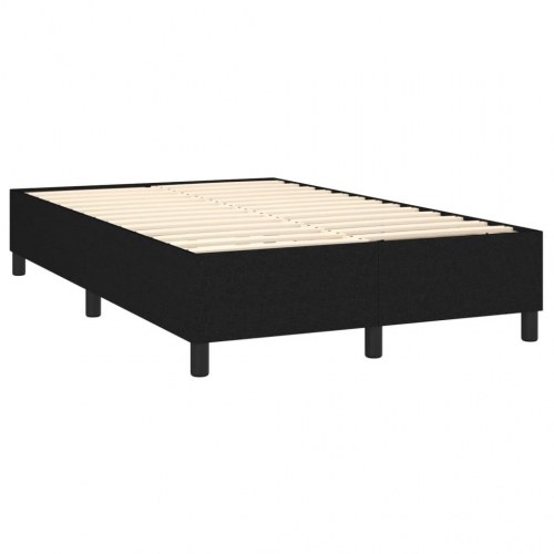 Kontinentalseng med madras 120×200 cm - stof, sort