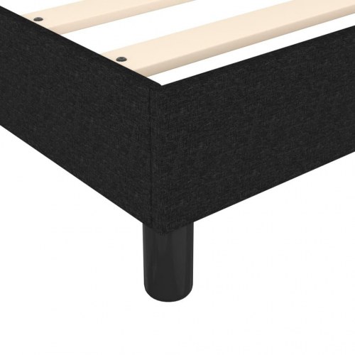 Kontinentalseng med madras 80x200 cm - stof, sort