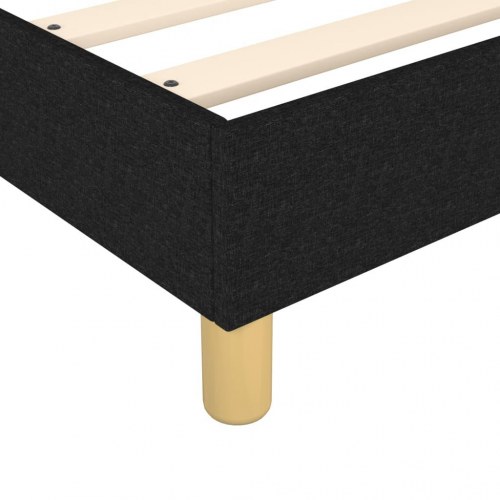 Kontinentalseng med madras 180x200 cm - stof, sort