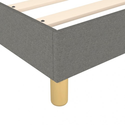 Kontinentalseng med madras 80×200 cm - stof, mørkegrå