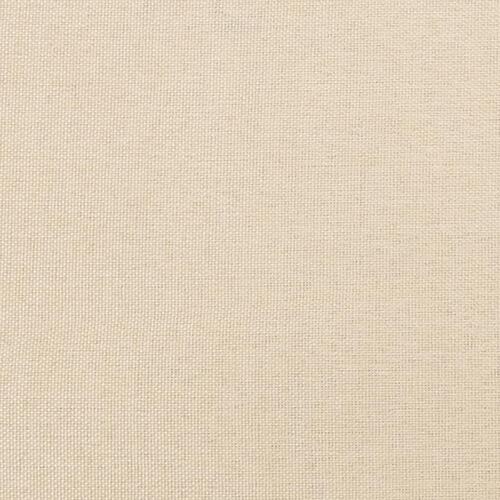 Kontinentalseng 100x200 cm stof cremefarvet