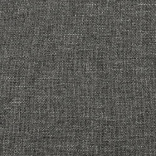 Kontinentalseng med madras 200x200 cm stof mørkegrå