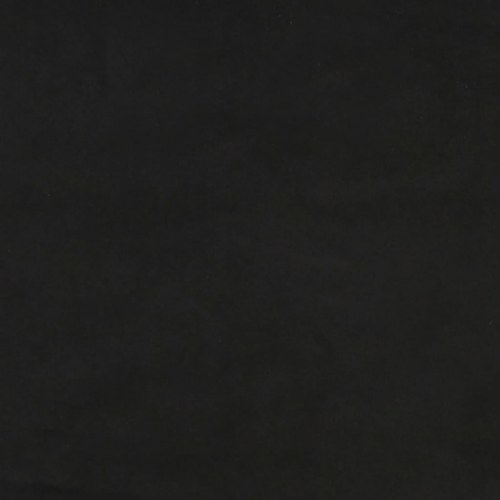 Kontinentalseng med madras 80×200 cm - fløjl, sort