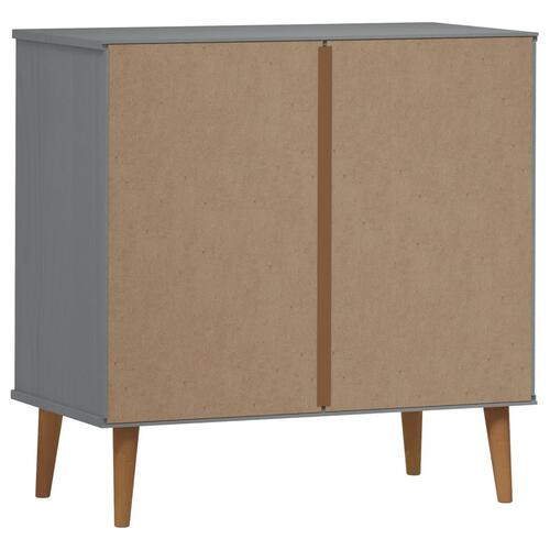 Kommode MOLDE 80x40x80 cm massivt fyrretræ grå