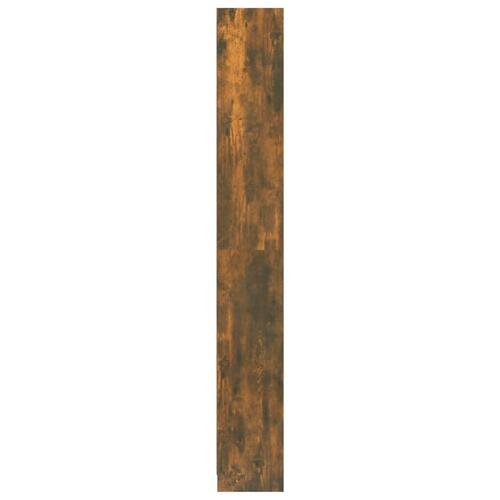 Bogreol med 5 hylder 40x24x175 cm konstrueret træ røget egetræ