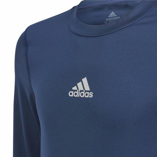 Kortærmet fodboldtrøje til børn Adidas Techfit Blå 11-12 år